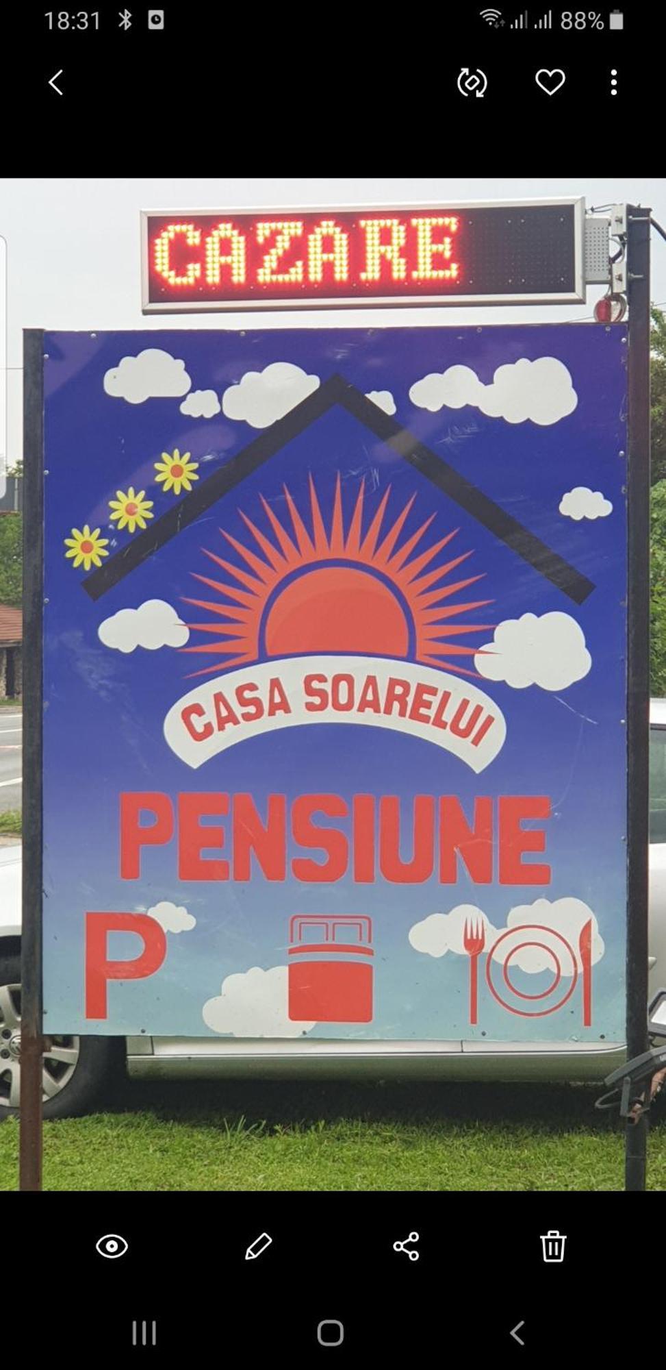Pensiunea Casa Soarelui Simian Exteriör bild